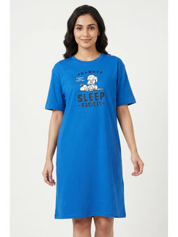 Zivame - Daphne Peanuts Knit Cotton Loungewear Dress
