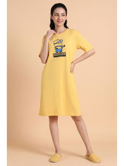Zivame - Minions Knit Cotton Loungewear Dress