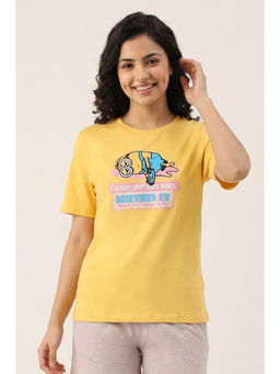 Zivame - Minions Knit Cotton Loungewear T-Shirt