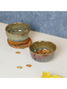 Amalfiee Ceramics - 4.5" Handmade Navhara Round Dessert Bowl Set Of 6