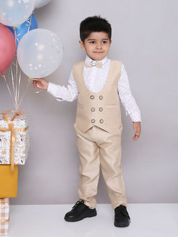 KID1 - Party Wear Suit with Bow-Tie (Set of 4)