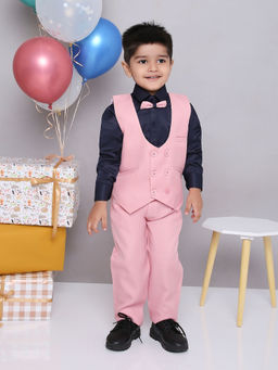 KID1 - Party Wear Suit with Bow-Tie (Set of 4)