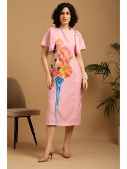 BLANC9 - Pink Floral Printed Dress