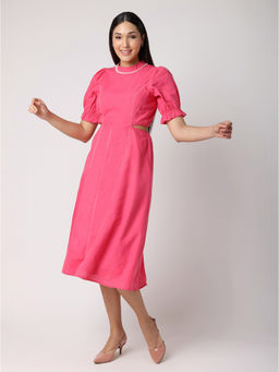 BLANC9 - Pink Cut Out Dress