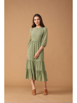 Gipsy - Women Green Round Neck Dress