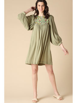Gipsy - Olive Fashion Poly Crepe Dress