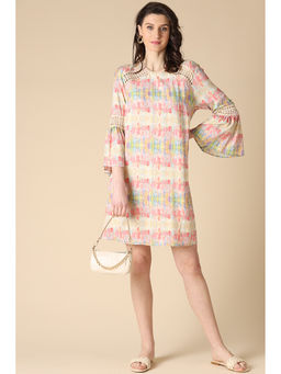 Gipsy - Multi Fashion Round Neck Rayon Dress