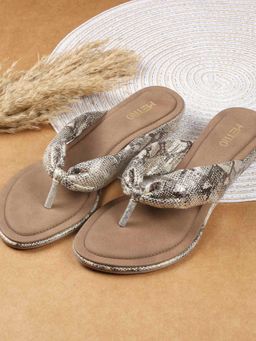 Metro - Women Gold Sandals
