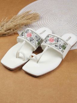 Metro - Women White Flats