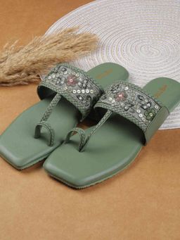 Metro - Women Green Flats