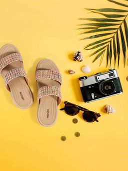 Mochi - Women Beige Sandals