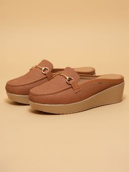 ERIDANI - Sirona Tan Classic Mules Heels