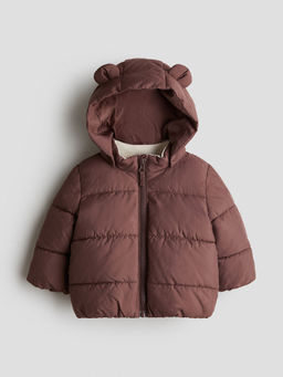 H&M - Unisex Brown Water-Repellent Puffer Jacket