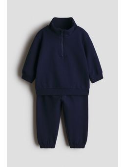 H&M - Unisex Navy Blue 2-Piece Sweatshirt and Joggers