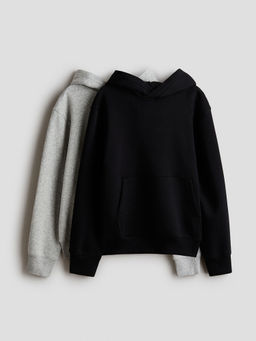 H&M - Boys Multi-Color Brushed-Inside Hoodie