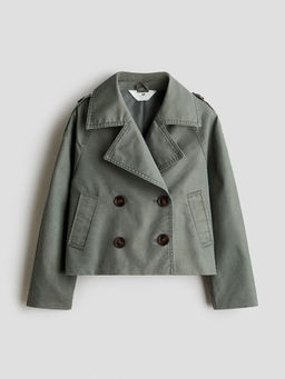 H&M - Girls Green Short Trench Coat