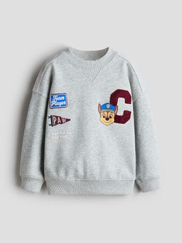 H&M - Boys Grey Appliqud Sweatshirt