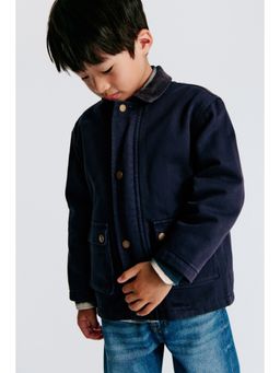 H&M - Boys Navy Blue Cotton Twill Jacket