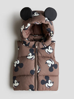 H&M - Unisex Brown Printed Puffer Jacket