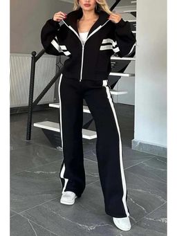 MISS MOSA BY AKANKSHA - Black Nora Comfortable Premium Black Jacket with Pant