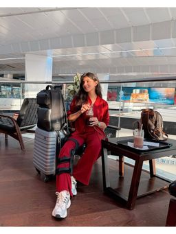 MISS MOSA BY AKANKSHA - Maroon Suya Comfortable Premium Jacket with Pant