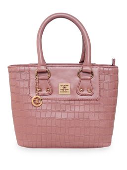 ESBEDA - Peach Color Solid Pattern Croco Handbag for Women