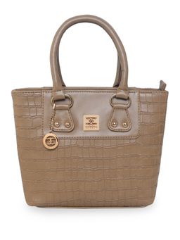 ESBEDA - Beige Color Solid Pattern Croco Handbag for Women