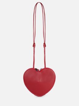 Carry City - Red Heart-Shaped Women Handbag Crossbody Valentine's Bag with Zip Closure