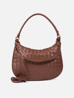 Carry City - Snob Tan Women Sleek Shoulder Bag with Zip Closure