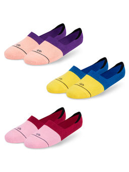 Dynamocks - Men & Women Loafer Socks - (Free Size) (Fits Shoe Size India/UK 7-12) (Pack of 3 Pairs)