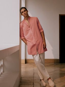 Andamen - Regular Fit Men Short Length Special Yarn Kurta