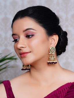 Designbox - Meenakari & Kundan Jhumki