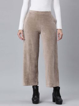 Go Colors - Women Brown Polycotton Pant