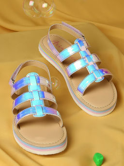 Aria Nica - Girls Blue Glams Aria Nica Casual Sandals