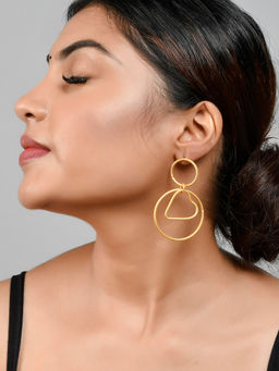 Silvermerc Designs - Gold Plated Heart Hoop Earrings