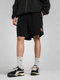 Puma - Black Solid/Plain Regular Fit Shorts