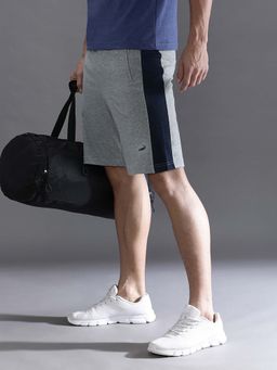 Crocodile - Grey Colorblock Relaxed Fit Shorts