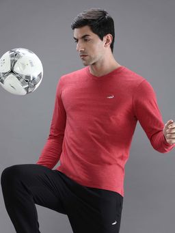 Crocodile - Red Solid/Plain Regular Fit T-Shirt