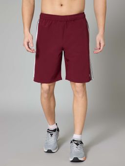 TURNFIT - Wine Stripes Regular Fit Shorts