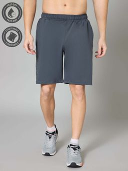 TURNFIT - Charcoal Solid/Plain Regular Fit Shorts