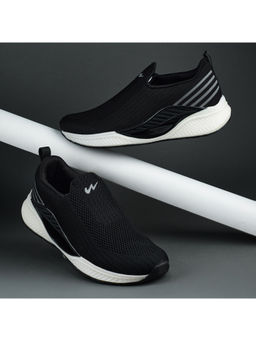 Campus - DODGE Men Black Walking Shoes