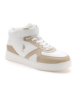 U.S. POLO ASSN. - Men VELINO Mid Top Beige Sneakers
