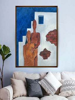 The Art House - Abstract Painting Multicolor (40X30 Inches)