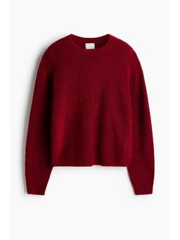 H&M - Women Red Rib-Knit Jumper