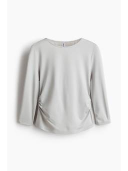 H&M - Women Grey Layered Lace-Detail Top