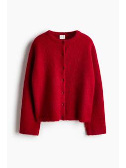 H&M - Women Red Brushed Cardigan