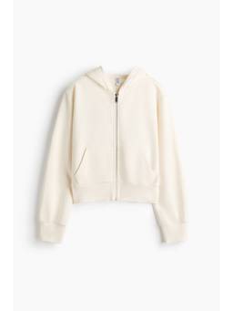 H&M - Women White Zip-Through Hooded Jacket