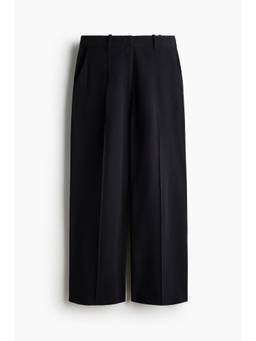 H&M - Women Black Straight Tailored Trousers