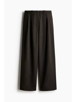 H&M - Women Green Wide Tailored Trousers