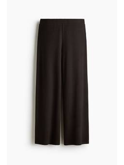 H&M - Women Brown Loose-Fit Pull-On Trousers